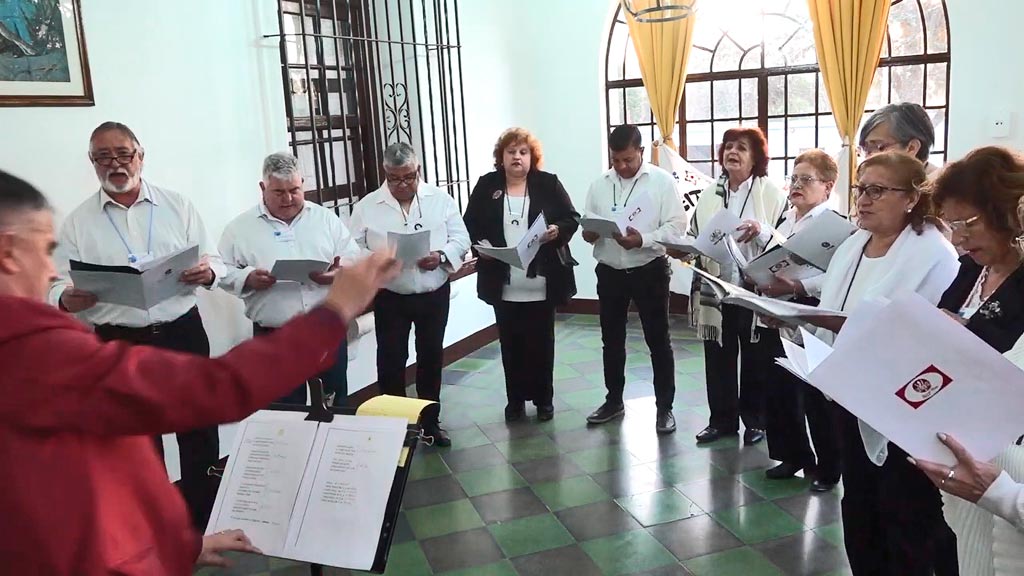 Encuentro de coros en Colonia UTA Valle Hermoso