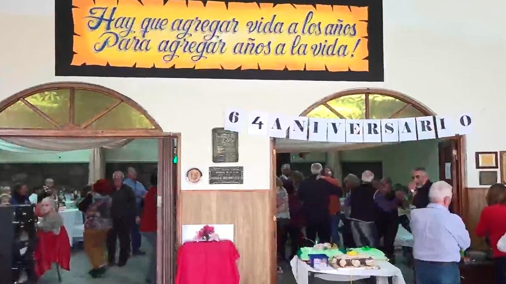 Fiesta 64 aniversario del centro de jubilados faldense