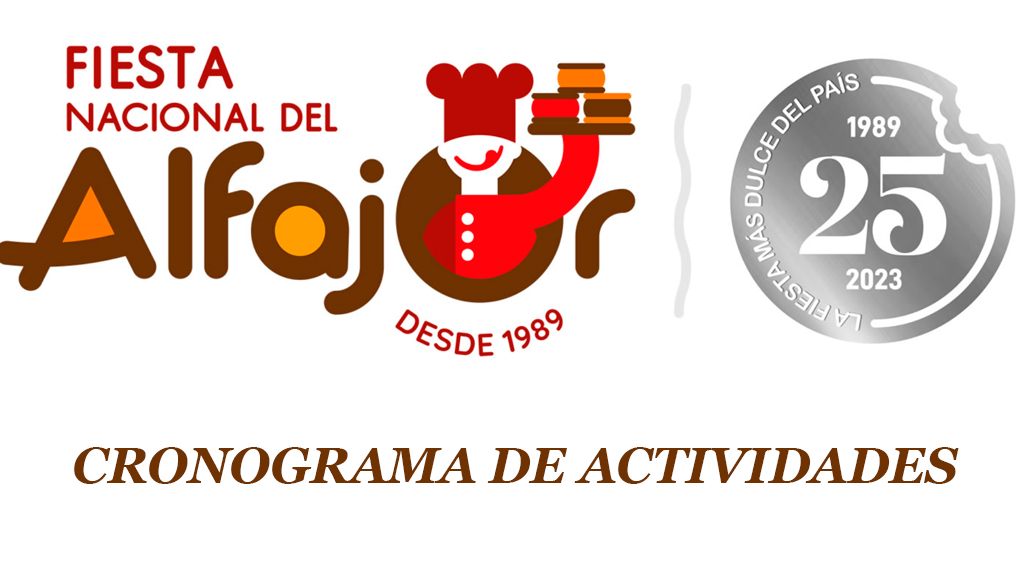 Cronograma de actividades en la fiesta más Dulce en su 25 edición