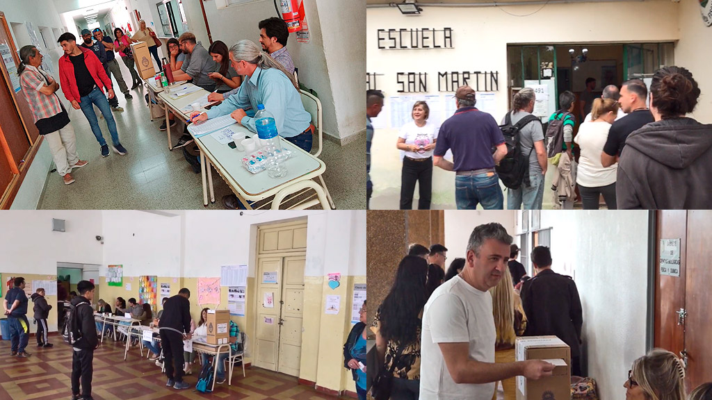 Cobertura móvil TDC de elecciones nacionales en centro de Punilla