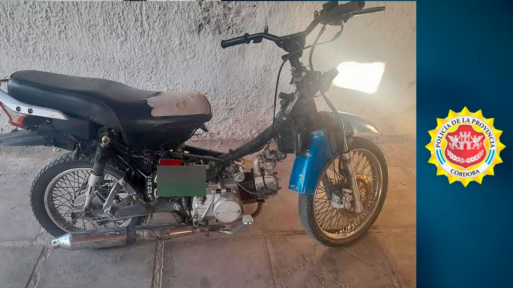 Valle Hermoso: un detenido por delito y secuestro de motocicleta