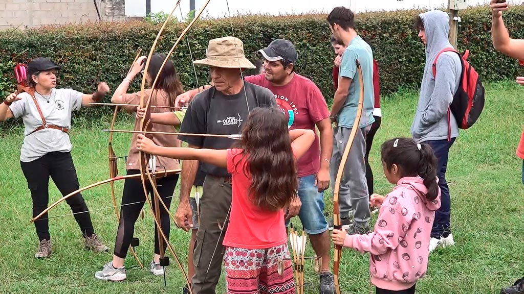 Ajedrez y arquería: recreación en Giardino en finde de Semana Santa