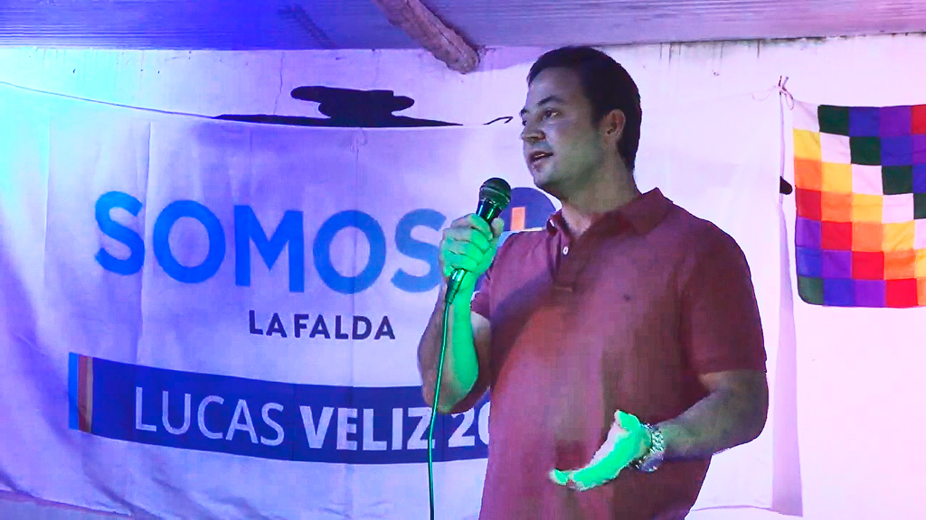 Oficialización de la candidatura a intendente de La Falda de Lucas Veliz