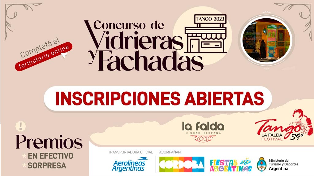 Ciudad Tango: La Falda renueva su Concurso de Fachadas