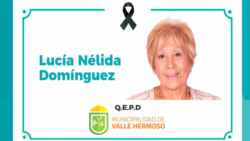 Falleció ex intendenta de Valle Hermoso