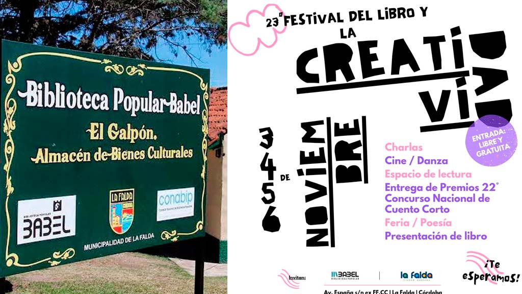  23º Festival del Libro y la Creatividad del 3 al 6 de noviembre