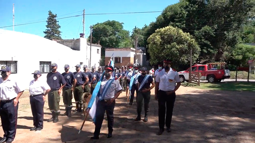 Valle Hermoso: acto fin de año de bomberos voluntarios