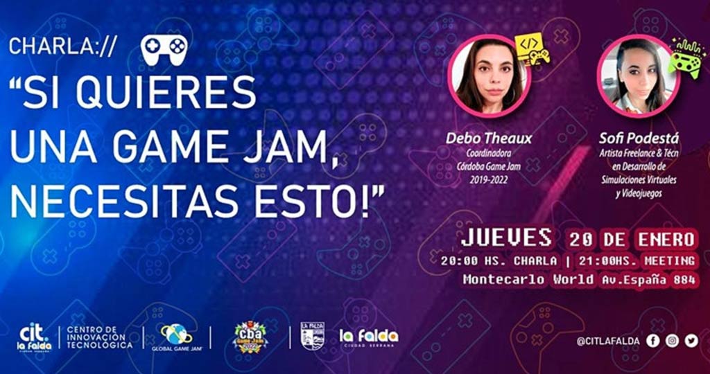 CIT La Falda invita a la maratón mundial de desarrollo de videojuegos