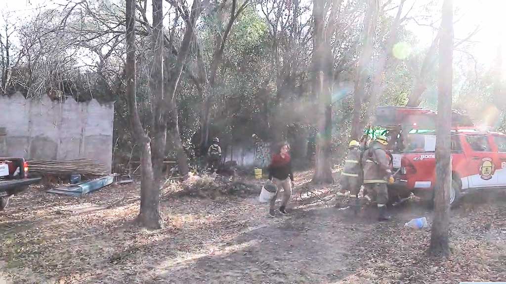 Sofocan Incendio forestal en Villa Samaritana de Casa Grande