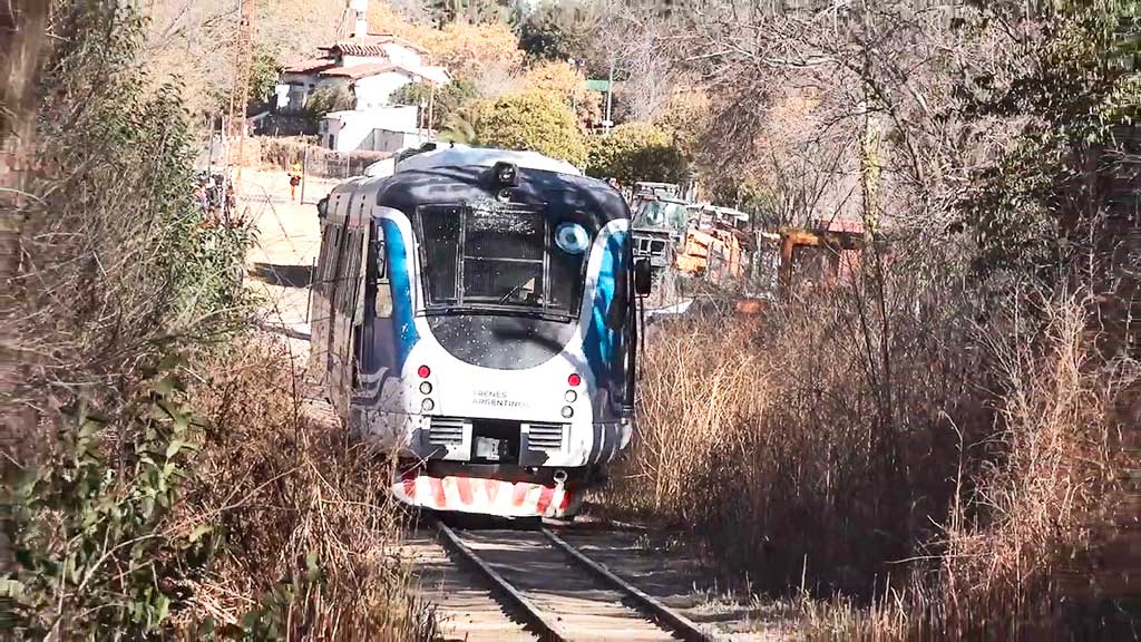 La Falda: exitosa prueba técnica del Tren de las Sierras