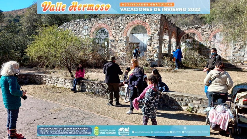 Valle Hermoso: actividades vacaciones de invierno 2022