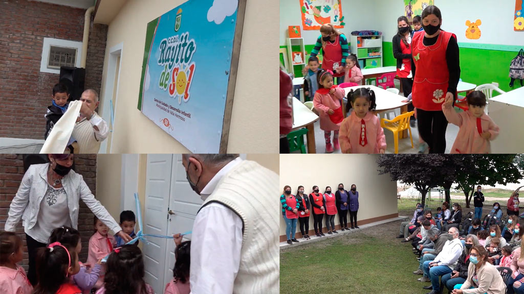 Guardería Rayito de sol inauguró 2 nuevas aulas en Valle Hermoso