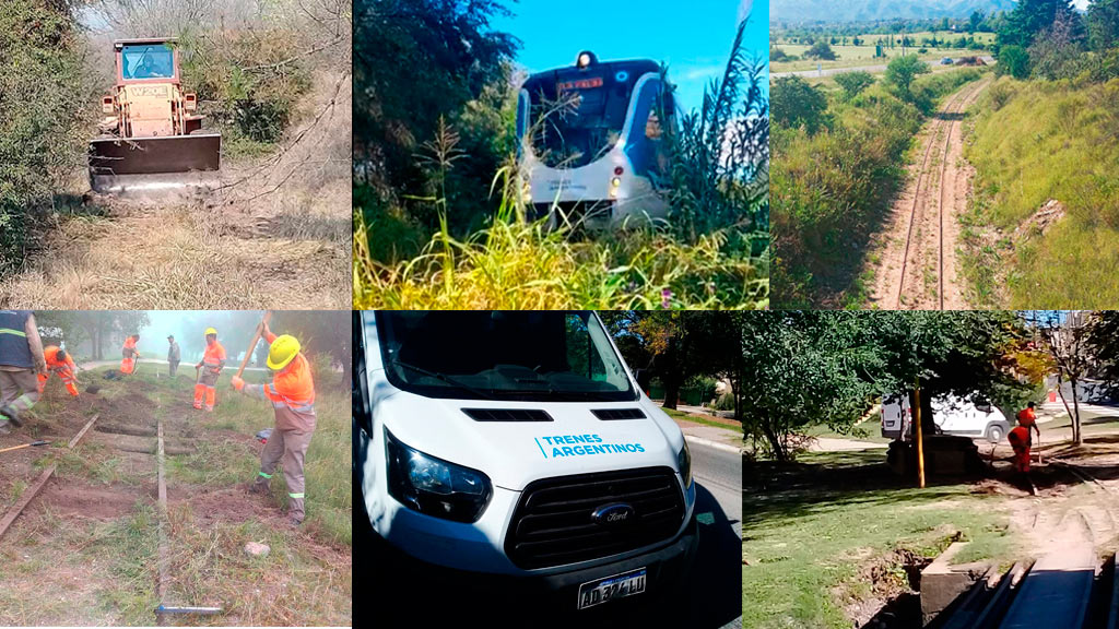 Avance de las obras del ferrocarril en La Falda, Huerta Grande y Villa Giardino