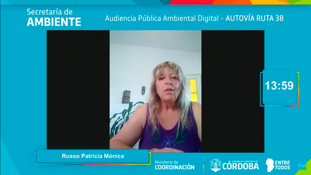 Audiencia Pública Ambiental Digital - Ruta 38 - Lunes 19/04 y Martes 20/04