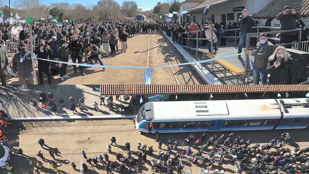 Valle Hermoso: Inauguración oficial del servicio del tren de las Sierras