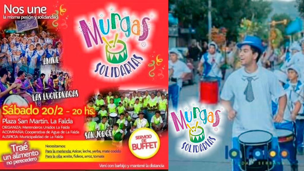 Sábado 20: Murgas solidaria en plaza San Martín de La Falda