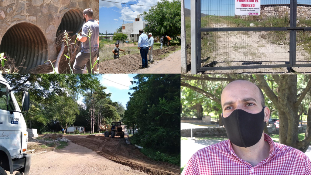 Giardino crece: ampliación de red de agua potable y obras viales