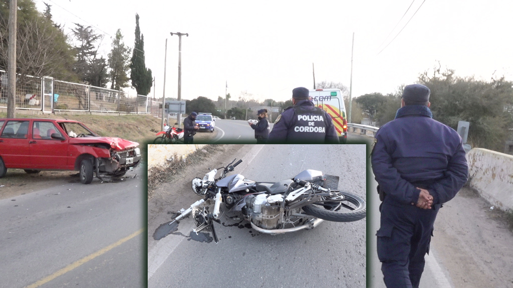 Huerta Grande: accidente por negligencia en punto crítico de la Ruta 38 