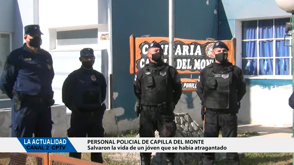 Policías salvaron la vida a un hombre en Capilla del Monte