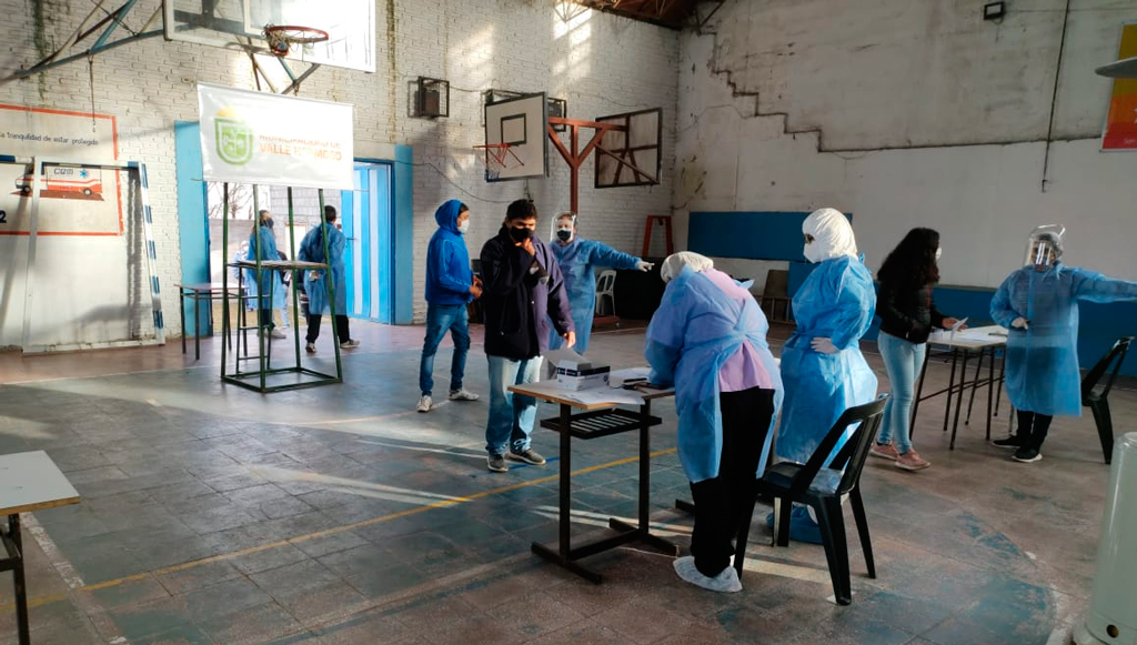 Menos del 10% dieron positivos en el testeo masivo de Valle Hermoso