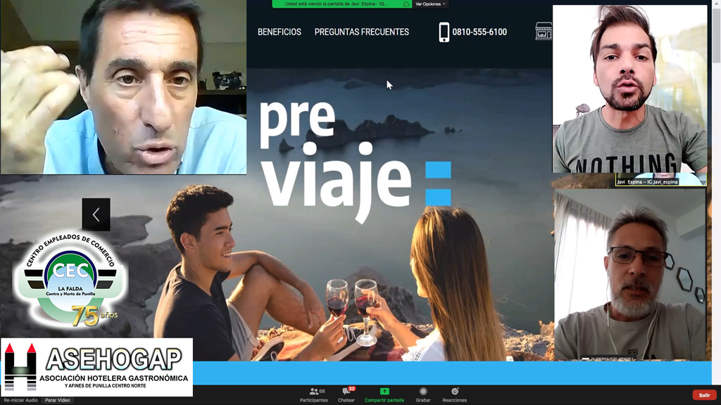  Pre Viaje: seminario actualizado para prestadores y comercios