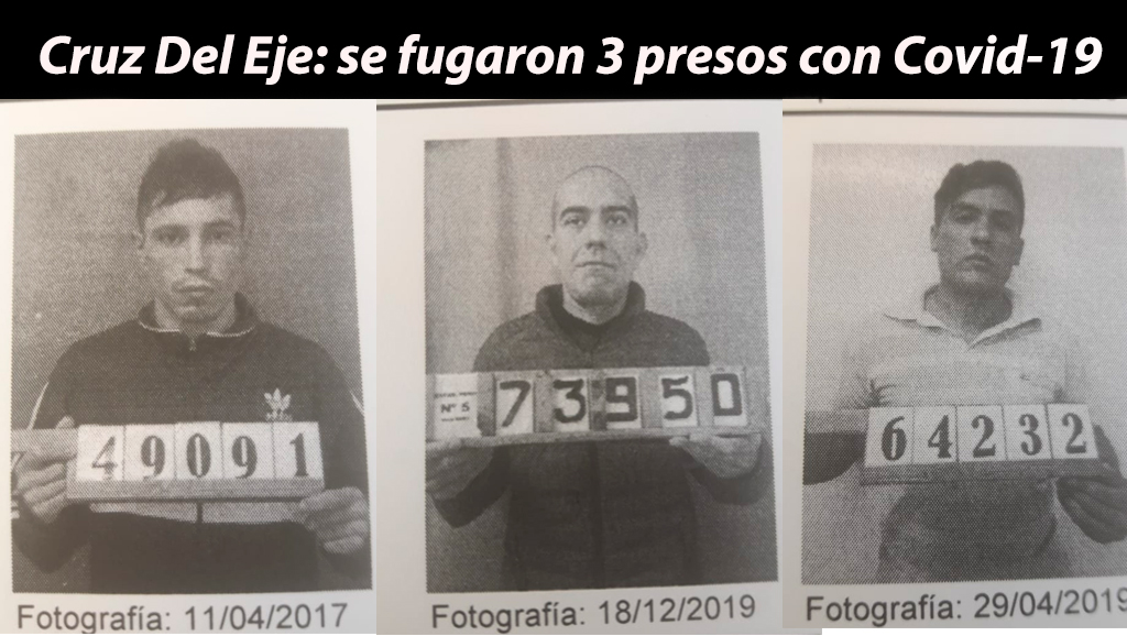 Cruz Del Eje: se fugaron 3 presos con Covid-19
