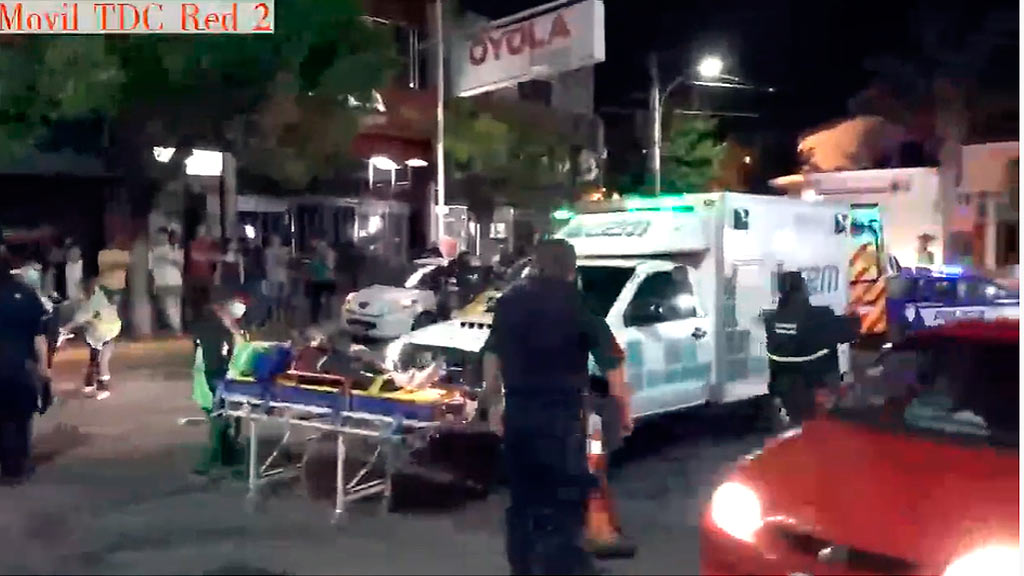 2 heridas en grave accidente en pleno centro de La Falda