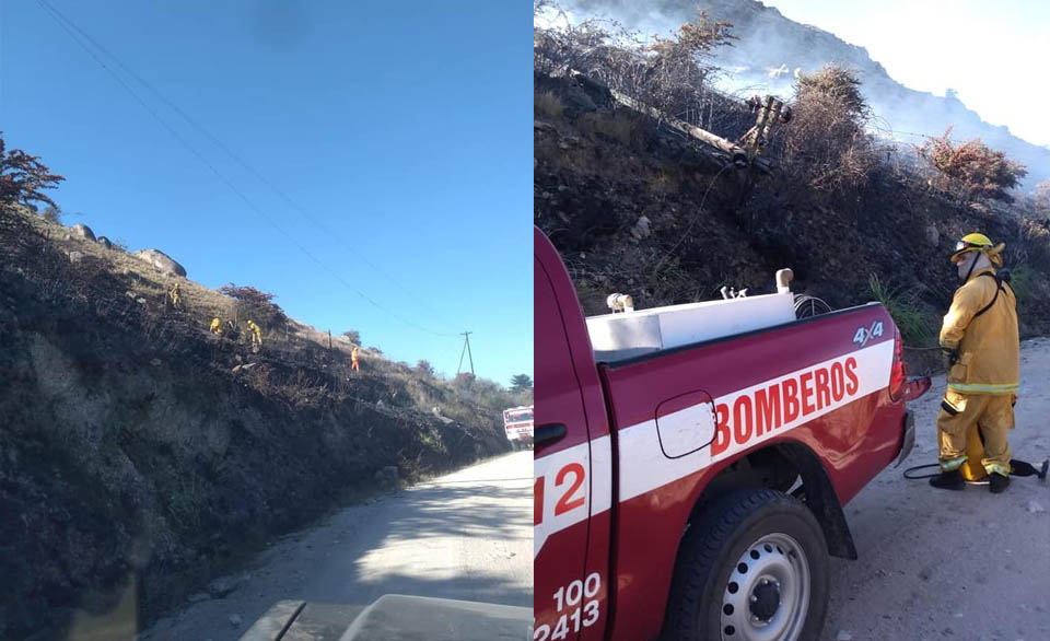 La Cumbre: Estaría controlado el incendio en Tiu Mayu