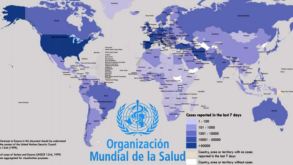 Listado oficial OMS global de Coronavirus - 4 de abril