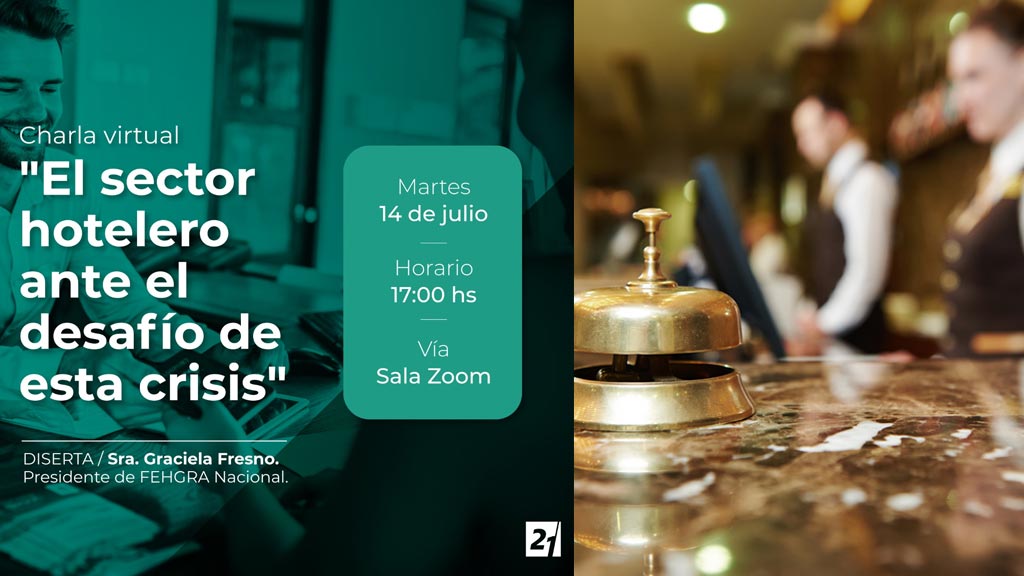 Invitación a charla: El sector hotelero ante el desafío de esta crisis