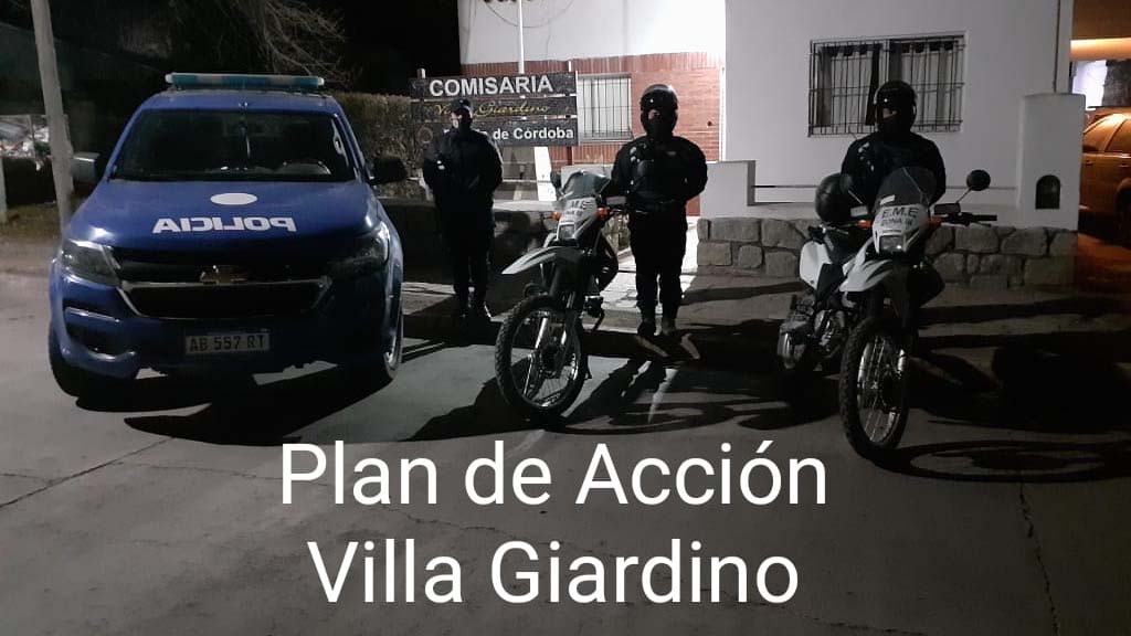 Villa Giardino: Secuestran motocicletas en infracción
