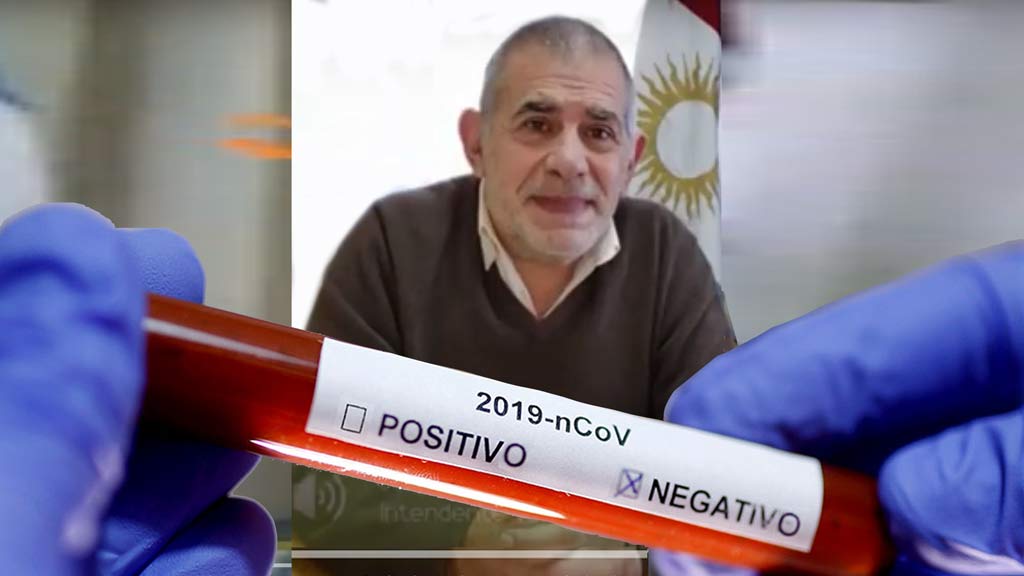 Intendente Caserio confirmó la negatividad de COVID-19 en su test
