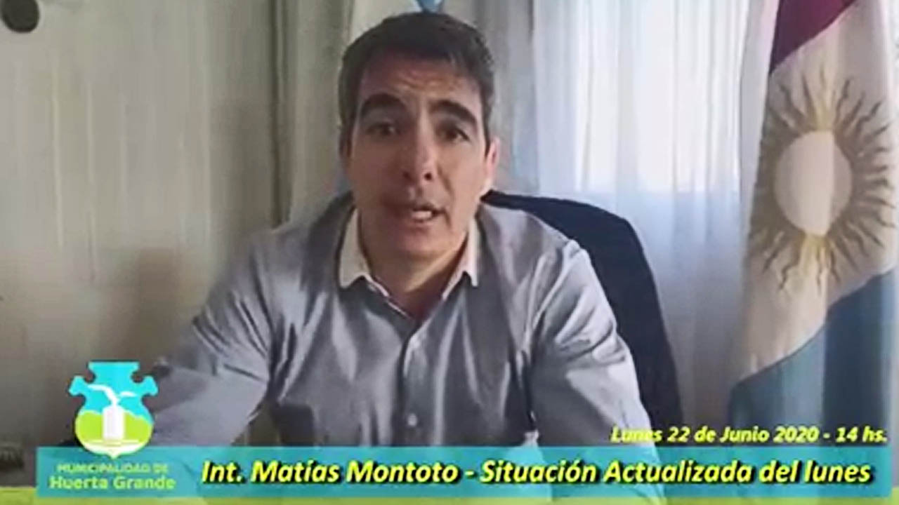 Huerta Grande: Montoto anunció negatividad de todos los testeos