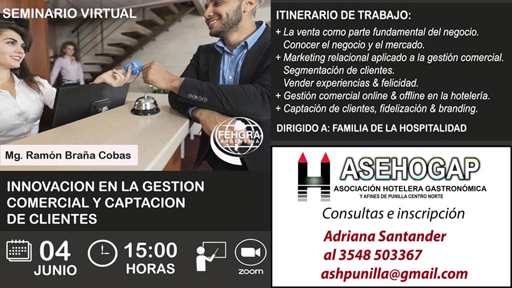 ASEHOGAP: capacitación virtual turística actualizada a través de FEHGRA