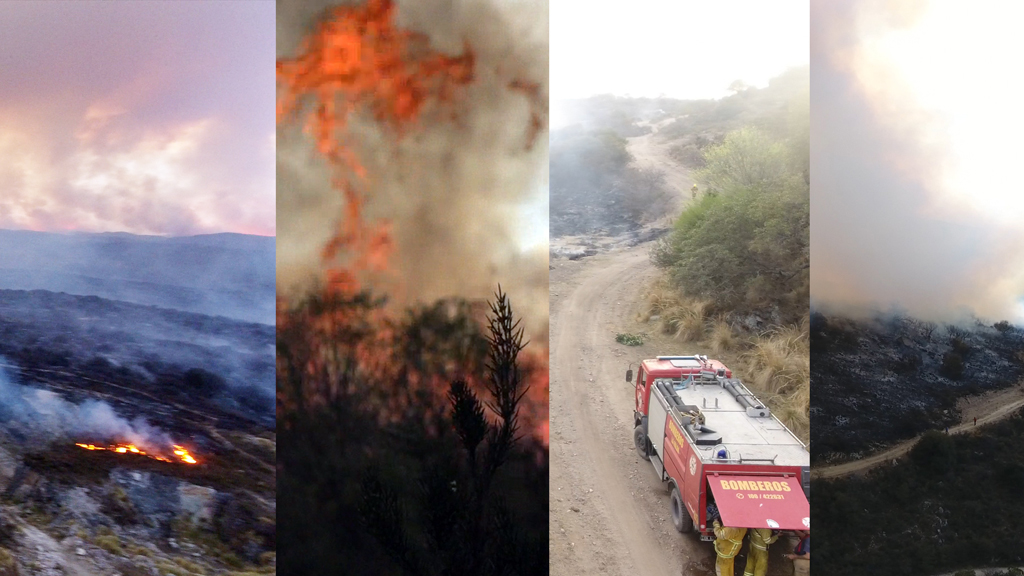 Sep 24: 150 bomberos y baqueanos combaten infierno en zona del Perchel