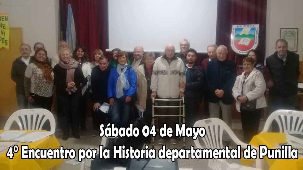Sábado 04 de Mayo, 4° Encuentro por la historia de Punilla