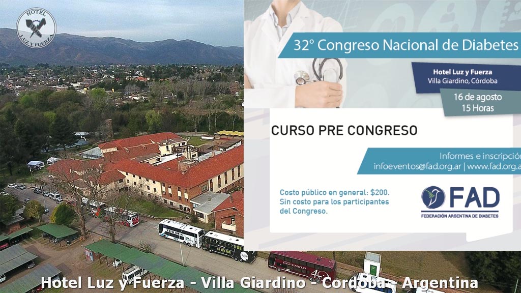 Cursos Intensivos en Congreso de Diabetes en Villa Giardino