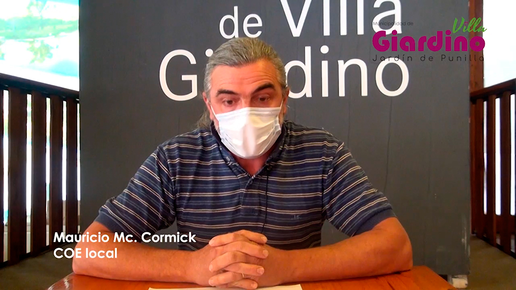 COE Villa Giardino: Informe del viernes 15 de enero