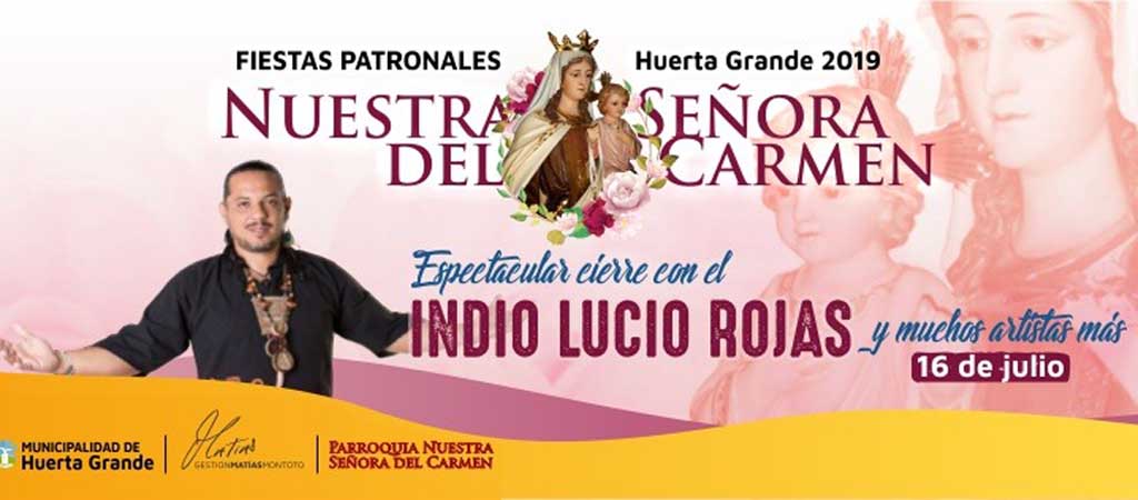 16 de julio, Fiestas Patronales en honor a Nuestra Señora del Carmen en Huerta Grande