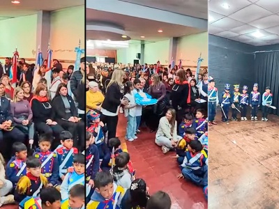 Emotivo homenaje al General San Martín en el Salón Marechal de La Falda
