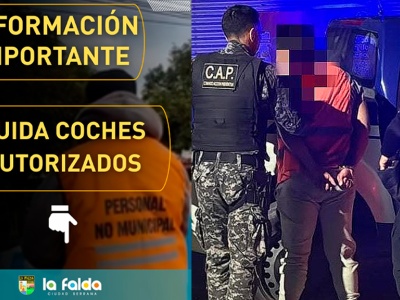 Cuidacoches en La Falda: el municipio aclaró cómo funciona el servicio tras una detención 