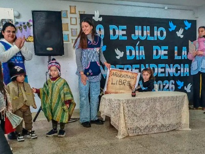 El Jardín Rayito de Sol fue sede de los festejos patrios en Valle Hermoso 