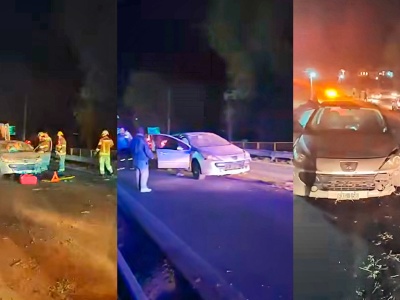 Huerta Grande: un automovilista chocó y debió ser hospitalizado 