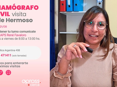El Mamógrafo Móvil llega a Valle Hermoso con estudios gratuitos