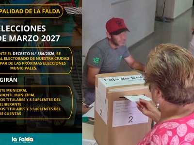La Falda convocó a elecciones generales de autoridades para el 14 de marzo de 2027 