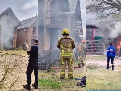 Incendio en un dúplex de Villa Edén: dos adolescentes resultaron ilesos