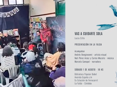 "Vas a cuidarte sola": propuesta interdisciplinaria en la Biblioteca Babel de La Falda