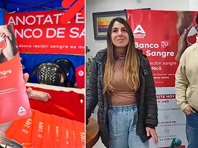 Banco de Sangre Solidario de Accion-ar beneficiará a usuarios de Punilla centro