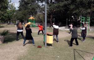 Actividad por día internacional del tai chi en Villa Giardino